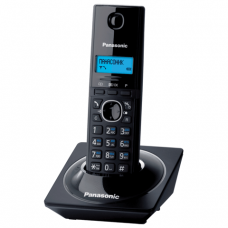 Радиотелефон PANASONIC KX-TG1711RUB, пам 50ном АОН повтор, часы/будильник (радиус 10-100м), цв. чёрный