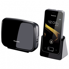 Радиотелефон PANASONIC KX-PRX120RUW, Wi-Fi, слот SD, камера 0,3мп, автоотв, спикер, полиф, цв.титан