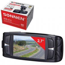 Видеорегистратор автомоб. SONNEN DVR-310, HD, 120°, экран 2,7'', G-сенсор, microSDHC, AV, 352863