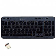 Клавиатура беспроводная LOGITECH Wireless K360, USB, мультимедийная 6доп. кнопок, черный (920-003095)