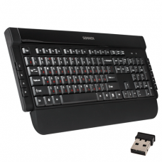 Клавиатура беспроводная SONNEN KB-R120, мультимедийная, 9 доп. кнопок, 2,4 GHz, черная, 511282